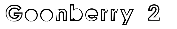 Goonberry 2 font preview